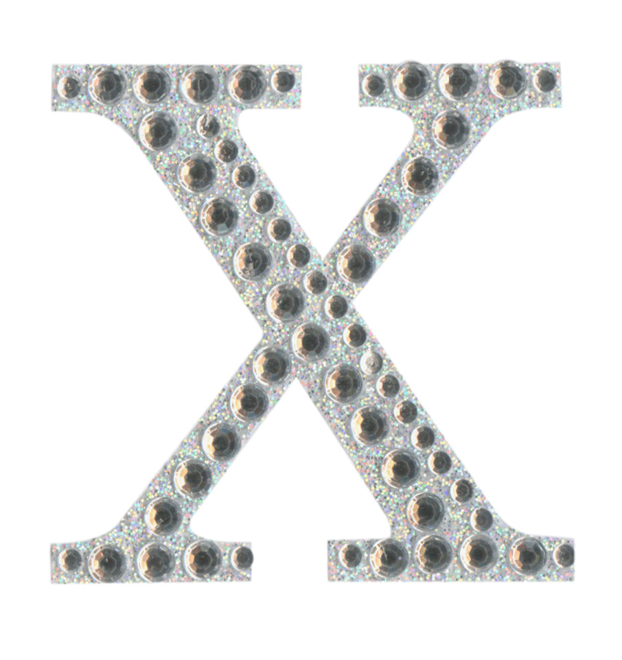 Sticker Letter X 50mm Irridesc