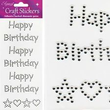 Sticker Happy Birthday Silver