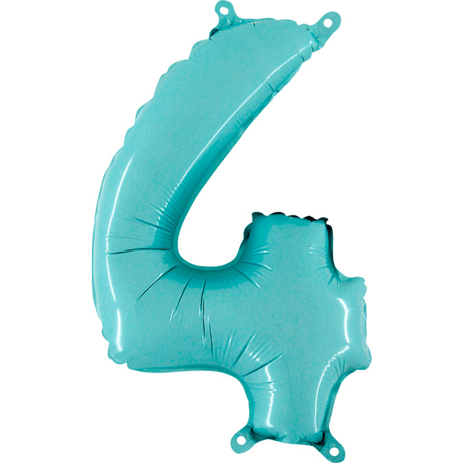 Num 4 PastelBlue 14"AirBalloon