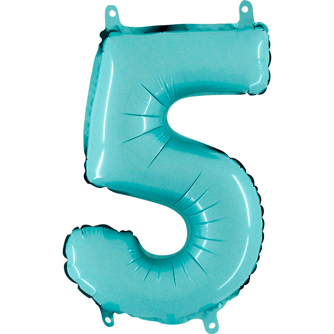 Num 5 PastelBlue 14"AirBalloon