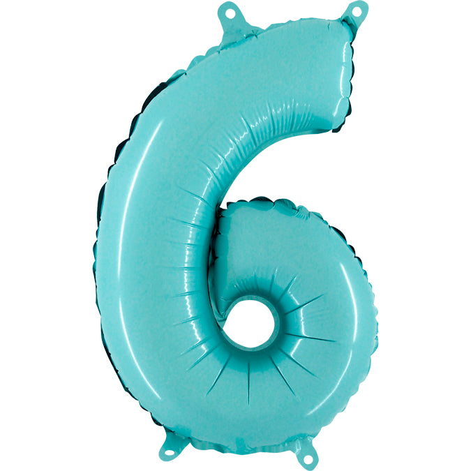 Num 6 PastelBlue 14"AirBalloon
