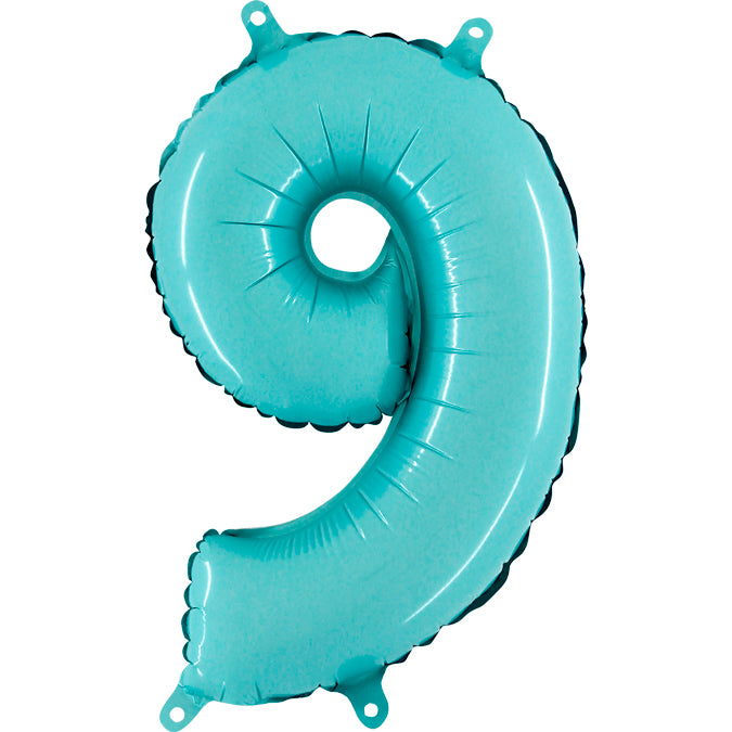 Num 9 PastelBlue 14"AirBalloon