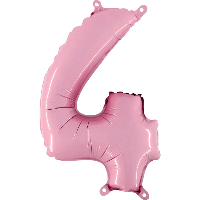 Num 4 PastelPink 14"AirBalloon