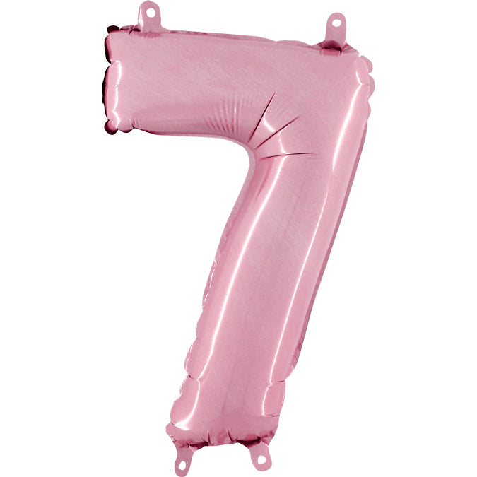 Num 7 PastelPink 14"AirBalloon