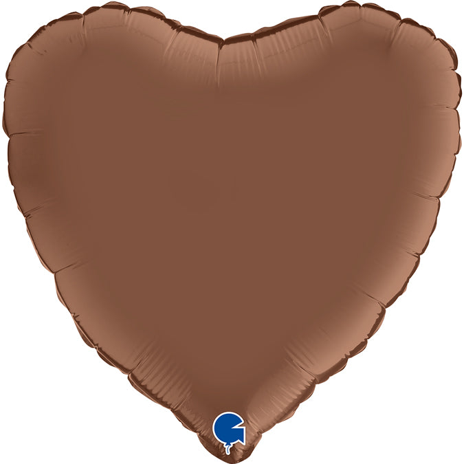 Satin Choc 18" Heart Balloon