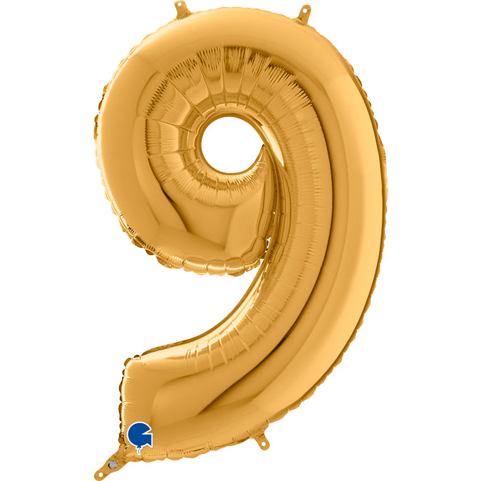 Num 8 Gold 26" Balloon