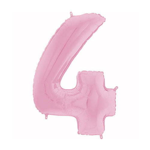Num 4 Pastel Pink 26" Balloon