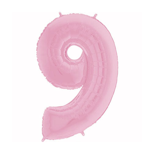 Num 9 Pastel Pink 26" Balloon