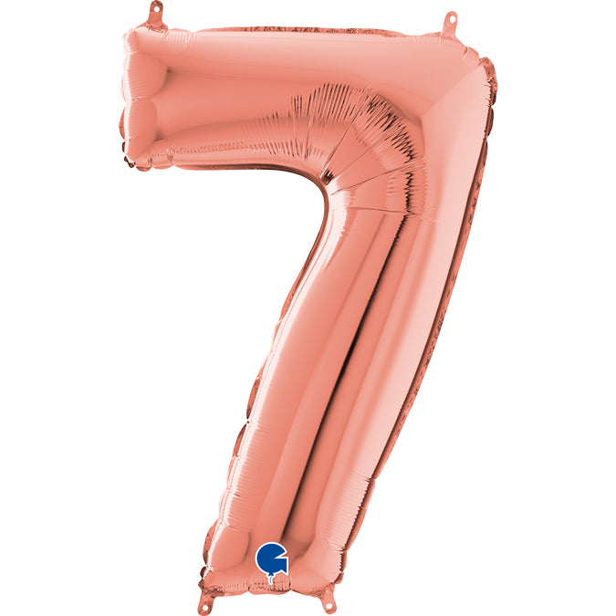 Num 7 Rosegold 26" Balloon