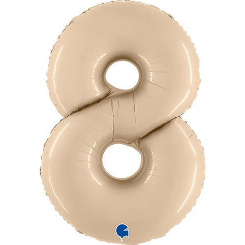 Num 8 Satin Cream 40" Balloon