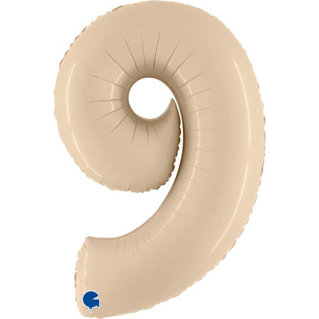Num 9 Satin Cream 40" Balloon