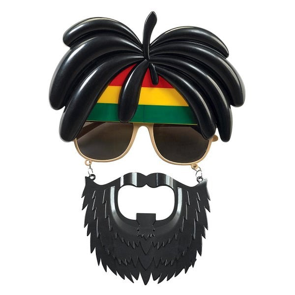 Rasta With Beard Glasses