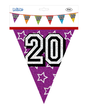 Holographic 20th Bunting