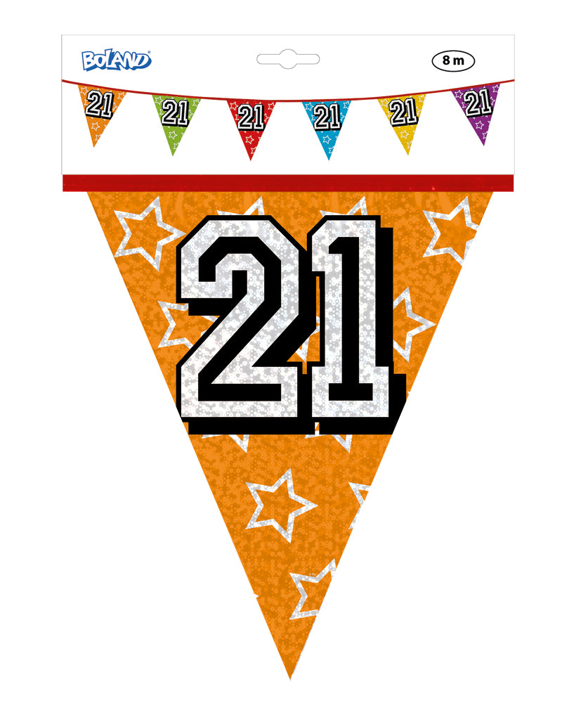 Holographic 21th Bunting