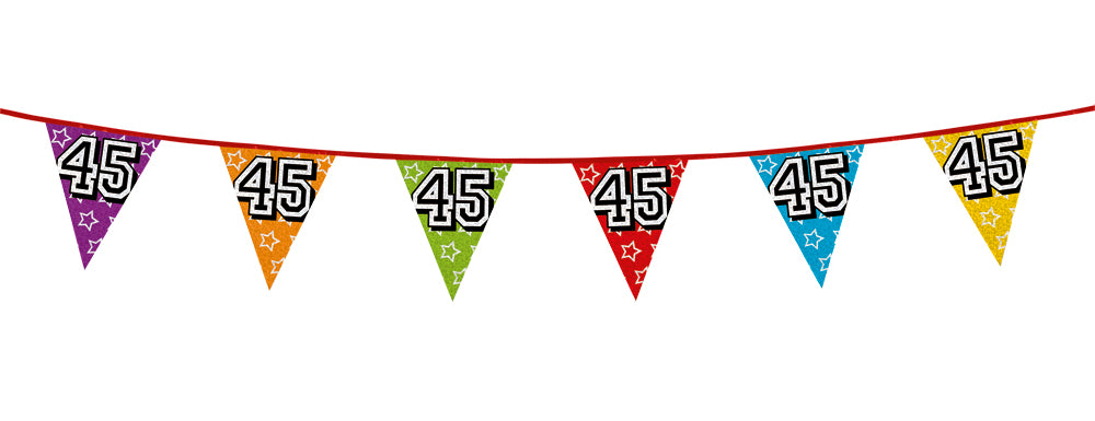 Holographic 45th Bunting