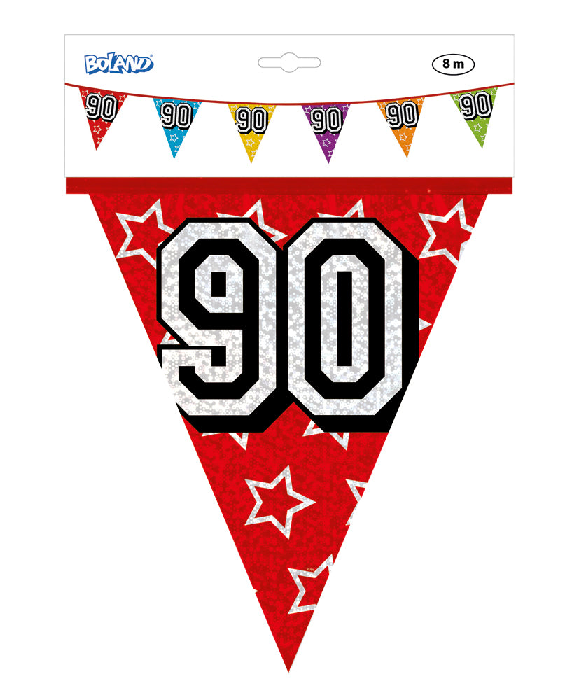 Holographic 90th Bunting