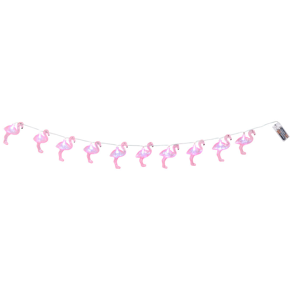 LED string lights Flamingo