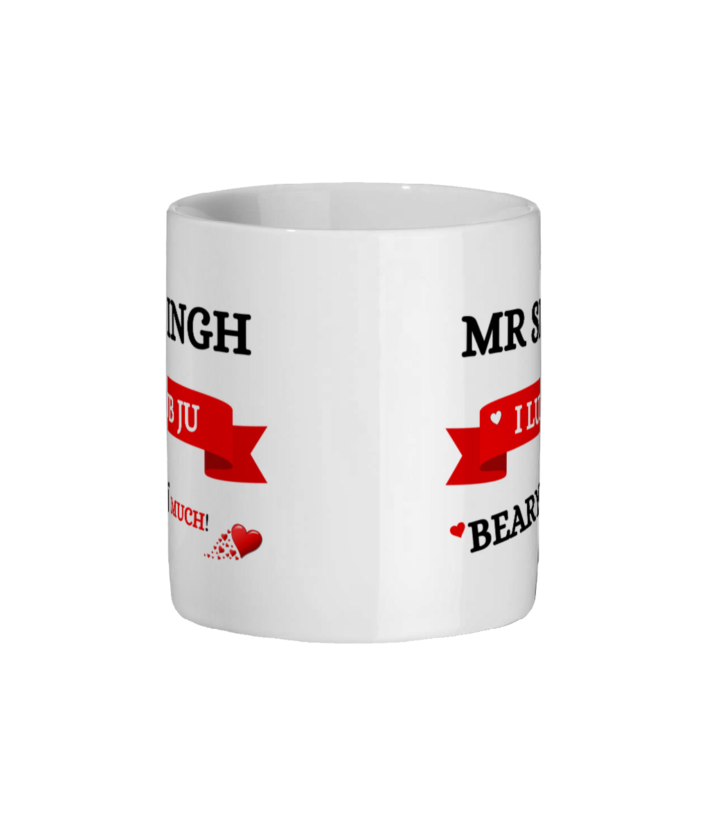 Ceramic Mug 11oz Mug - LUB JU BEARY MUCH - Mr Singh (80 × 80mm) Mug - LUB JU BEARY MUCH - Mr Singh (80 × 80mm)