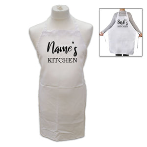 Personalised White Adult Apron - Name's Kitchen Image 2