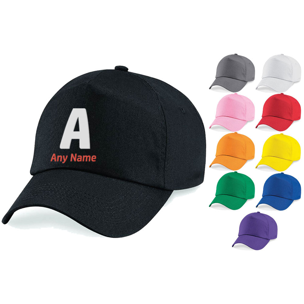 Embroidered Adults Cap with Initial and Name Design Image 1