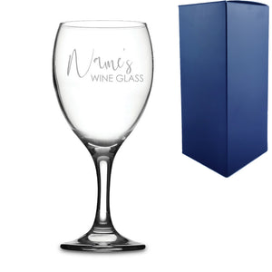 Engraved Wine Glass with Scripted Name's Wine Glass Design Image 2