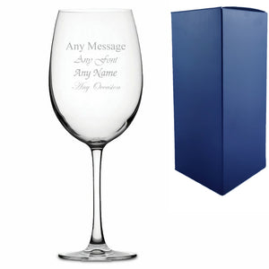 Engraved Giant Wine Glass, Can Hold 1 Bottle of Wine Image 2