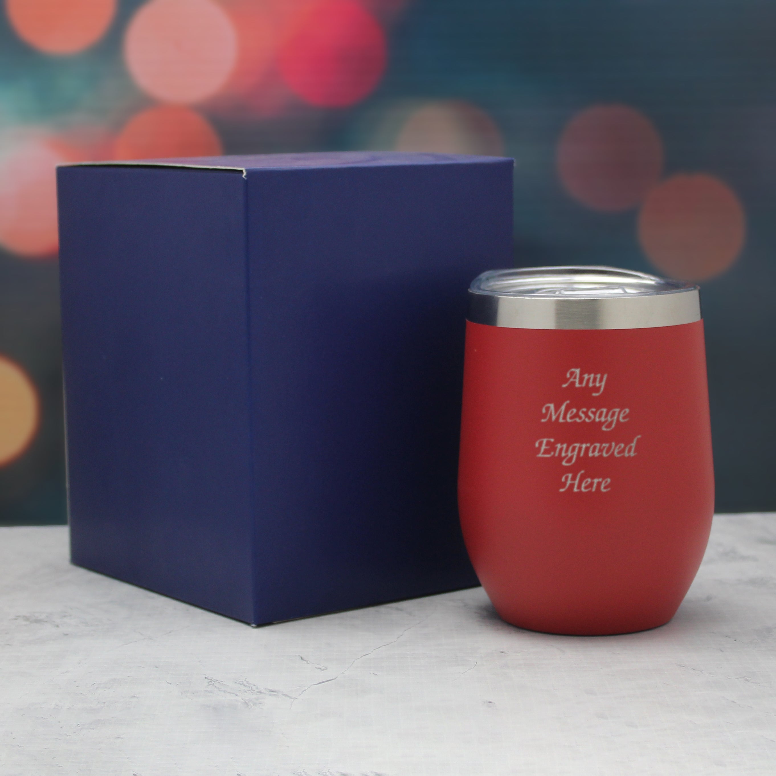 Engraved Red Insulated Travel Cup Image 3