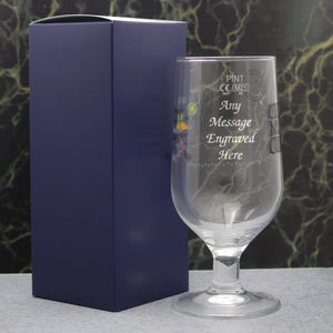 Engraved Old Mout Pint Glass Image 3