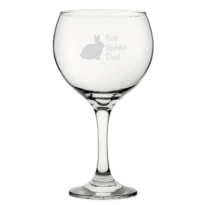 Best Rabbit Mum - Engraved Novelty Gin Balloon Cocktail Glass Image 1