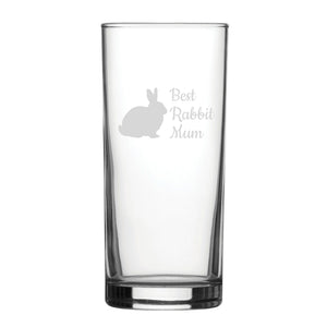 Best Rabbit Dad - Engraved Novelty Hiball Glass Image 1