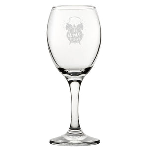 It's Wine O'Clock - Engraved Novelty Wine Glass Image 2