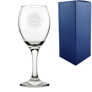 Engraved Commemorative Coronation of the King White Wine Glass Image 2