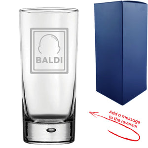 Engraved Hiball Tumbler with Baldi Design, Add a Personalised Message to the Reverse Image 2