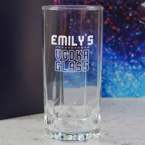 Personalised Engraved Vodka Future Hiball with 'Name's Vodka Glass' Design Image 4