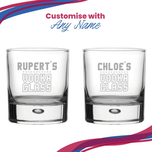 Personalised Engraved Vodka Bubble Tumbler with 'Name's Vodka Glass' Design Image 5