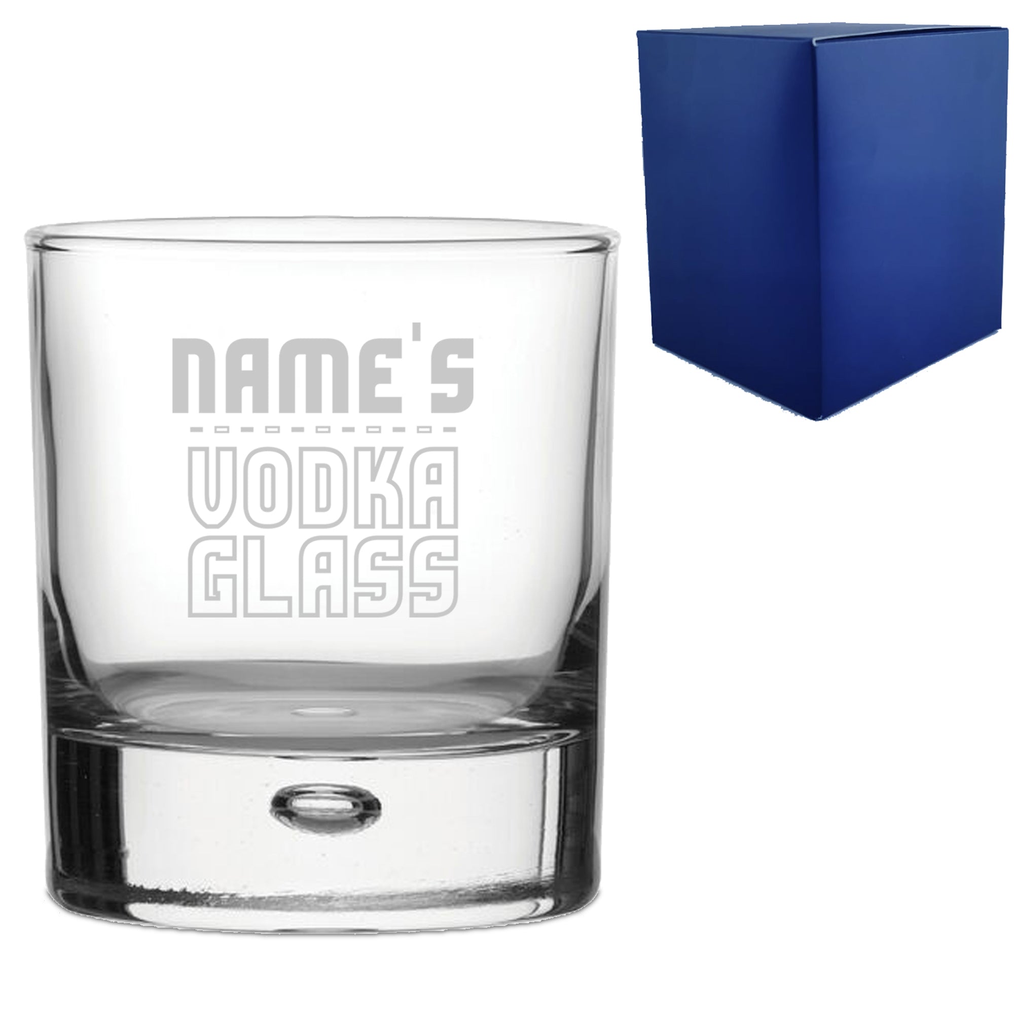 Personalised Engraved Vodka Bubble Tumbler with 'Name's Vodka Glass' Design Image 2