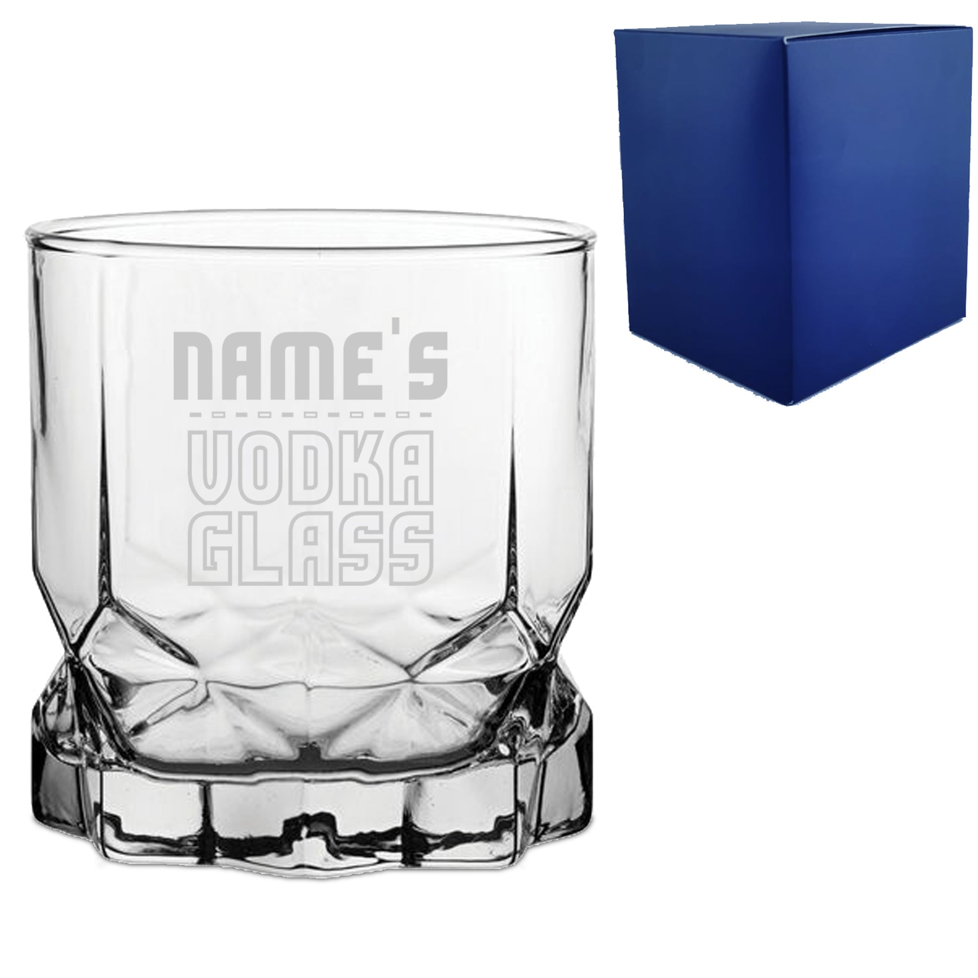 Personalised Engraved Vodka Future Tumbler with 'Name's Vodka Glass' Design Image 2