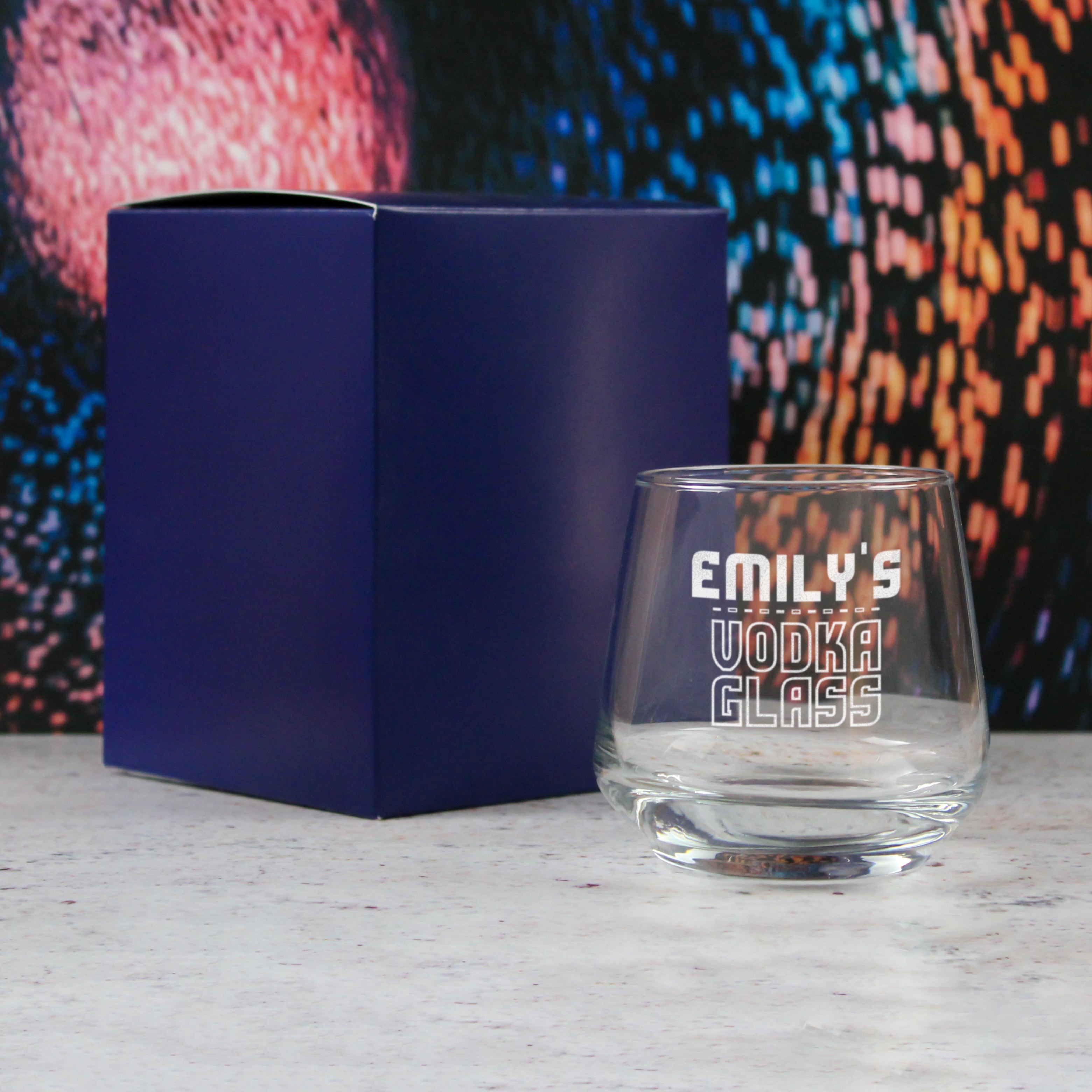 Personalised Engraved Vodka Short Tallo Tumbler with 'Name's Vodka Glass' Design Image 3