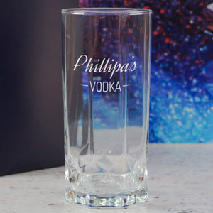 Personalised Engraved Novelty Vodka Future Hiball with 'Name's Vodka' Design Image 4