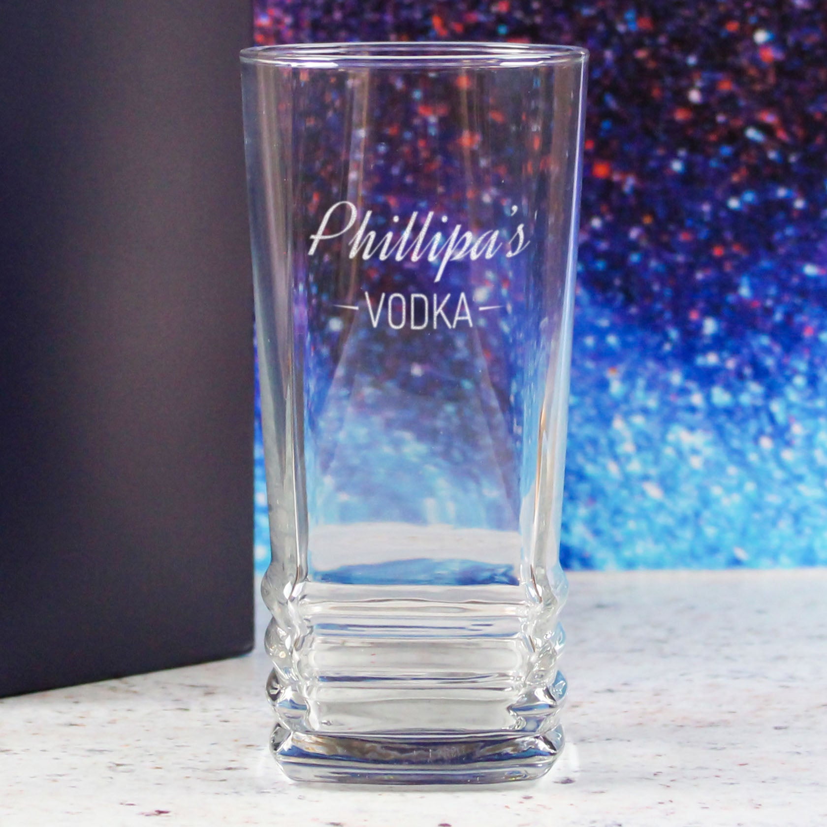 Personalised Engraved Novelty Vodka Elegan Hiball with 'Name's Vodka' Design Image 4