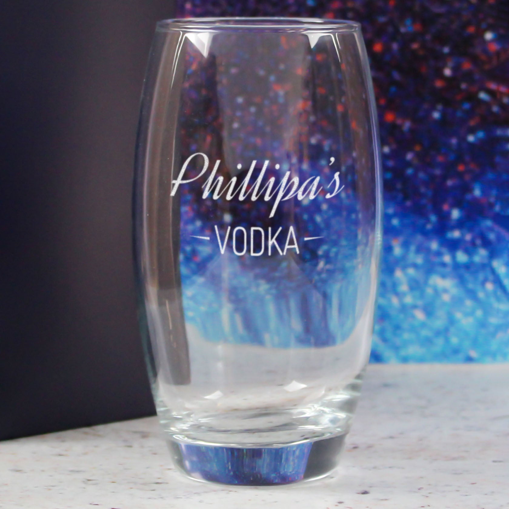 Personalised Engraved Novelty Vodka Tondo Hiball with 'Name's Vodka' Design Image 4