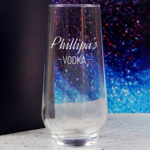 Personalised Engraved Novelty Vodka Lima Hiball with 'Name's Vodka' Design Image 4