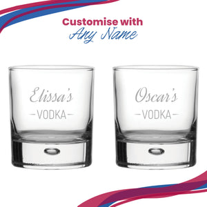 Personalised Engraved Novelty Vodka Bubble Tumbler with 'Name's Vodka' Design Image 5