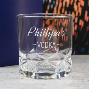 Personalised Engraved Novelty Vodka Future Tumbler with 'Name's Vodka' Design Image 4