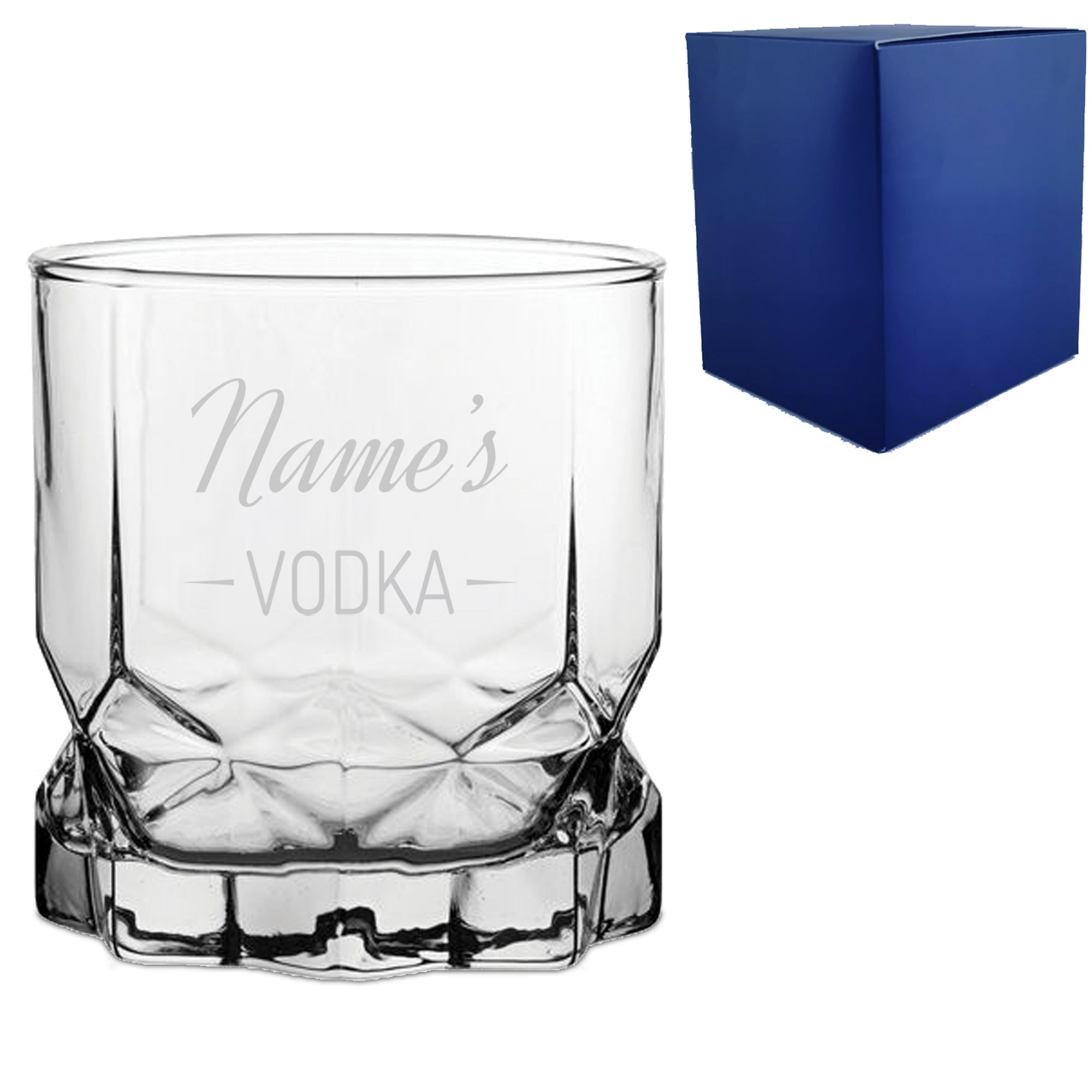 Personalised Engraved Novelty Vodka Future Tumbler with 'Name's Vodka' Design Image 2