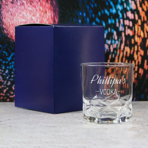 Personalised Engraved Novelty Vodka Future Tumbler with 'Name's Vodka' Design Image 3