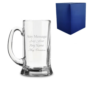 Engraved 10oz Half Pint Icon Tankard Image 1