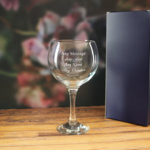 Engraved 22.5oz Gin Balloon Glass with Gift Box Image 2