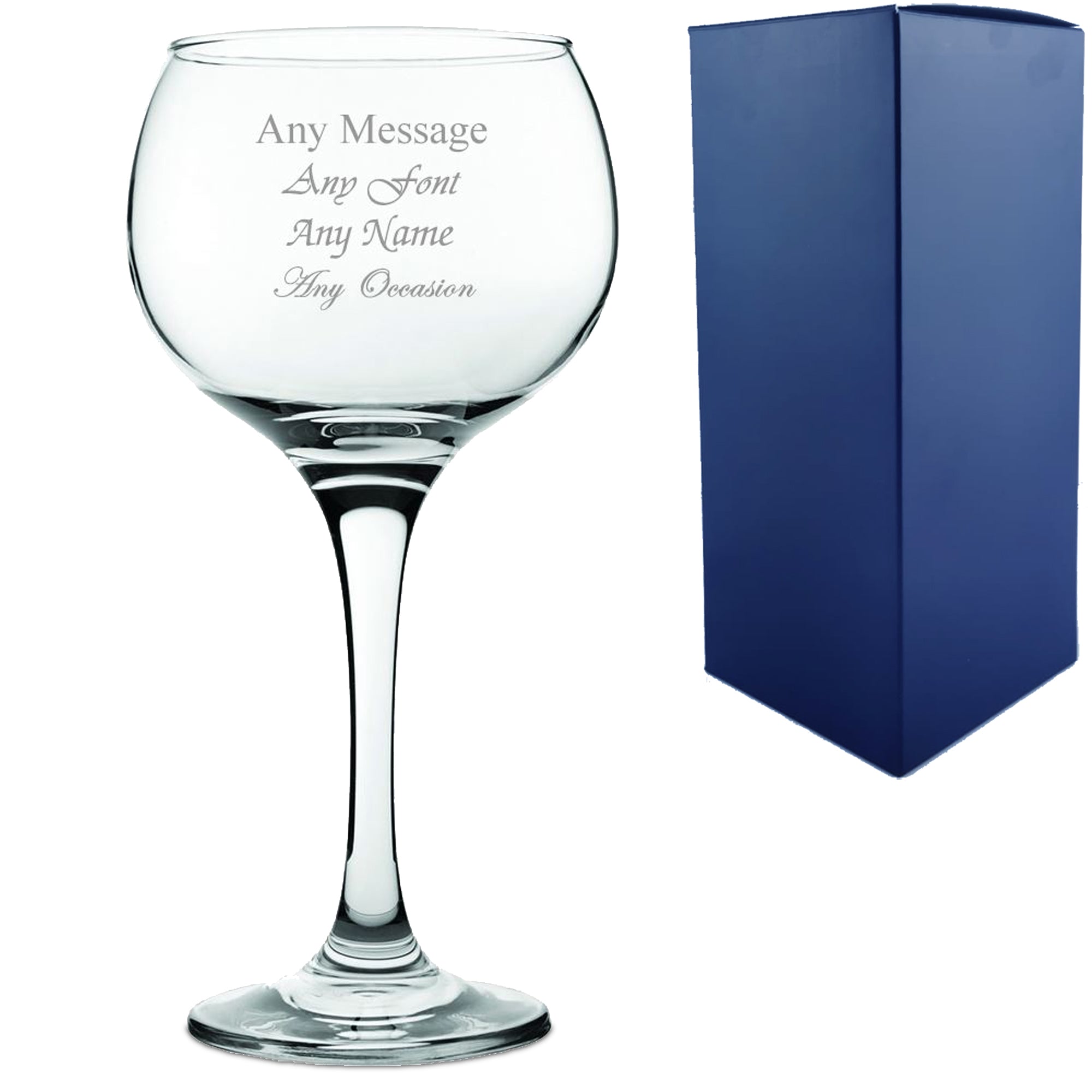 Engraved Ambassador Balloon Gin Glass Image 2