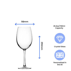 Engraved Giant Wine Glass with Name likes it Big Design Image 3